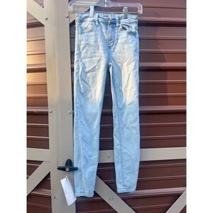 American Eagle Outfitters Womens Skinny Jeans Light Wash Size 00 Short
